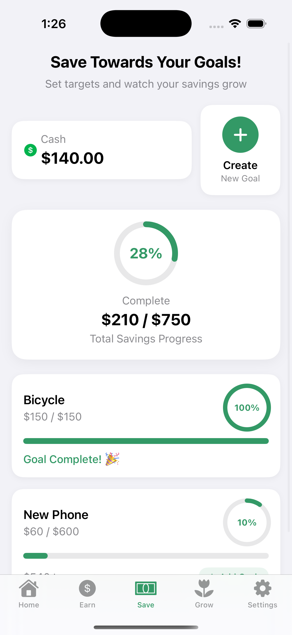 Gainable Save App